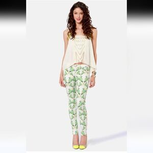 Ditto’s Birds of Paradise Skinny Jeggings Low Rise Stretch Jeans Womens 24 XS